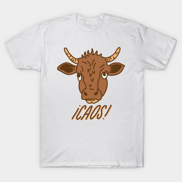 Caos Cow T-Shirt by mcantolin